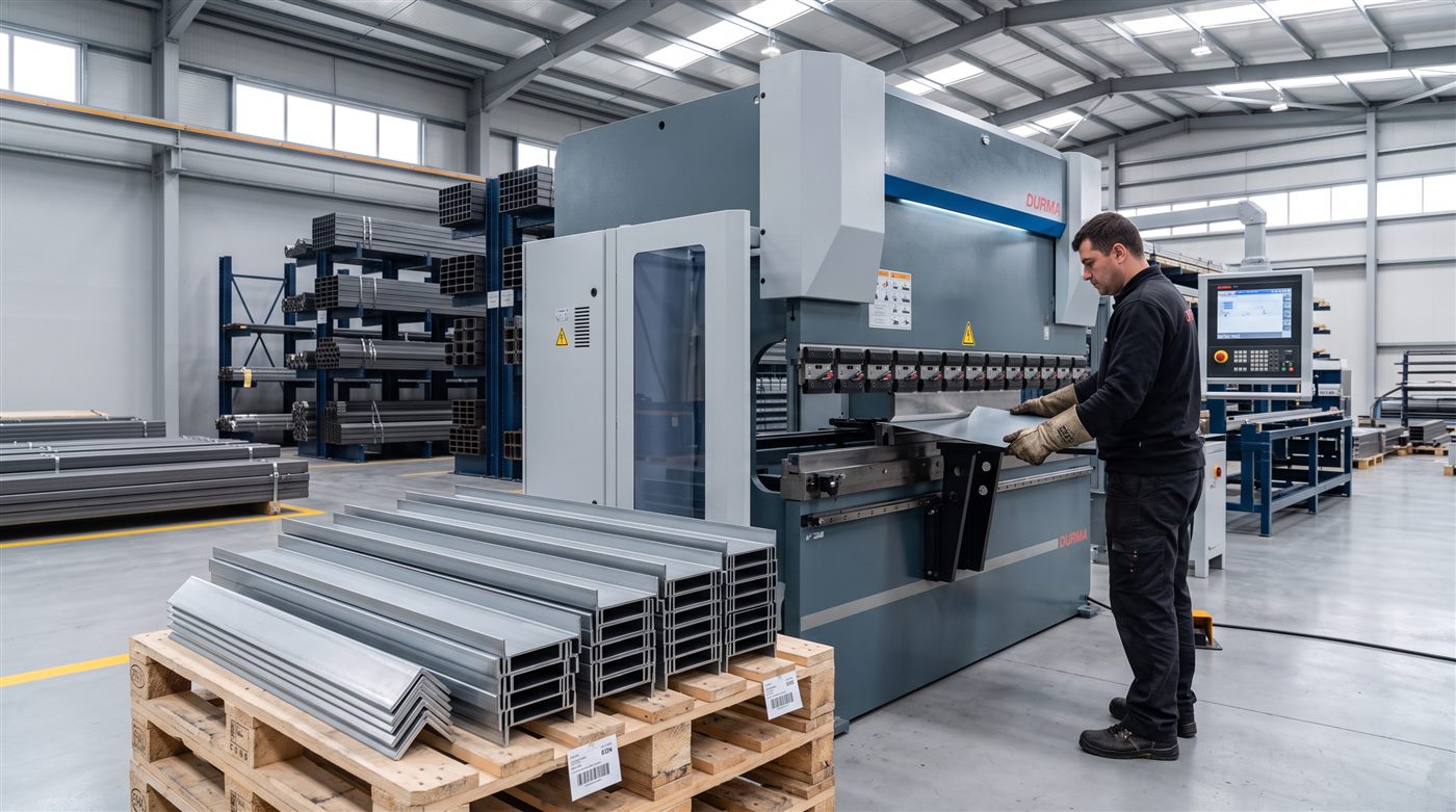CNC abkant preste sac büküm ve bükülmüş U-L formlu parçalar