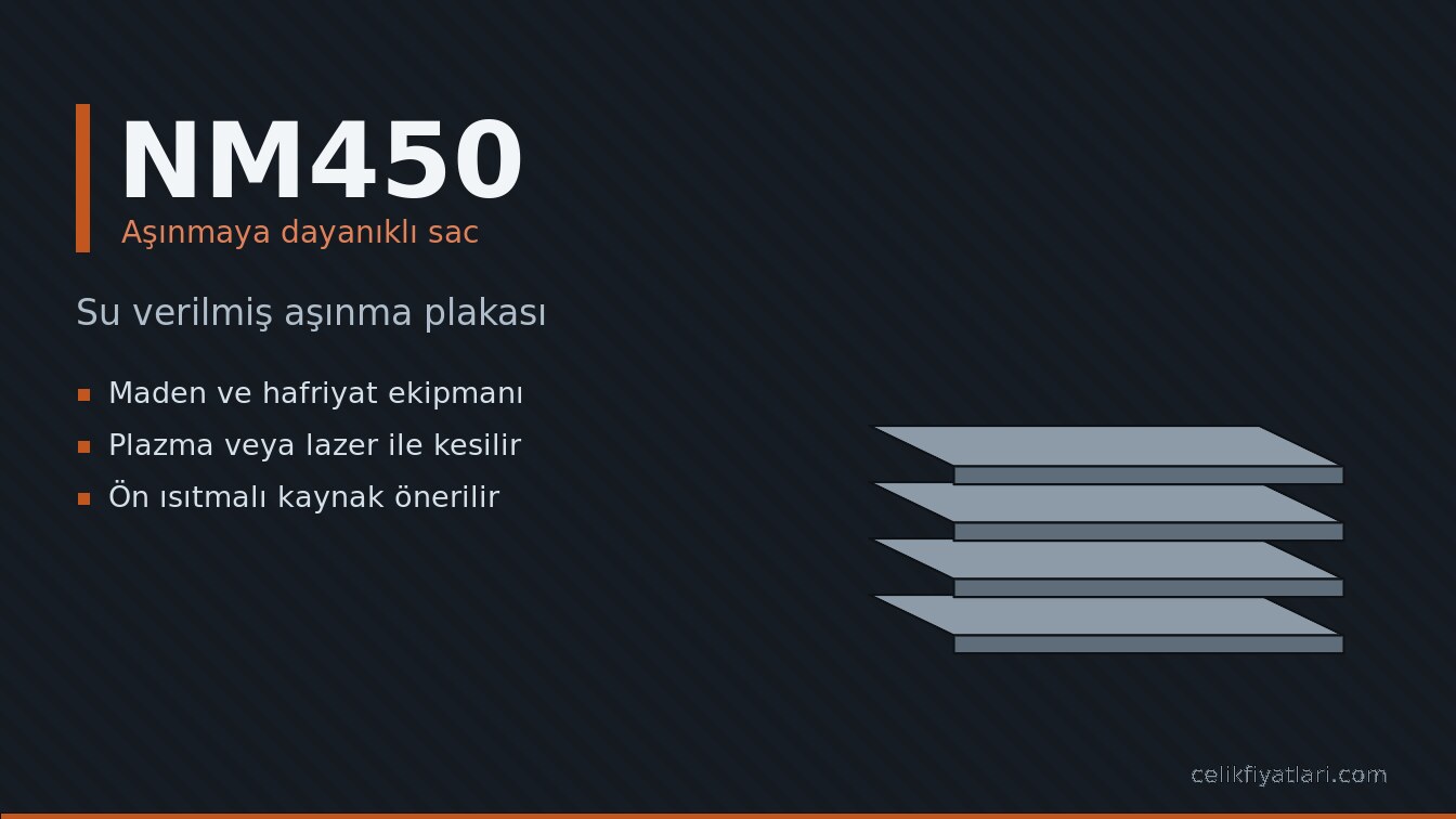 NM450 Su verilmiş aşınma plakası (Aşınmaya dayanıklı sac)